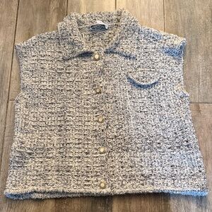 Zara tweed sweater vest